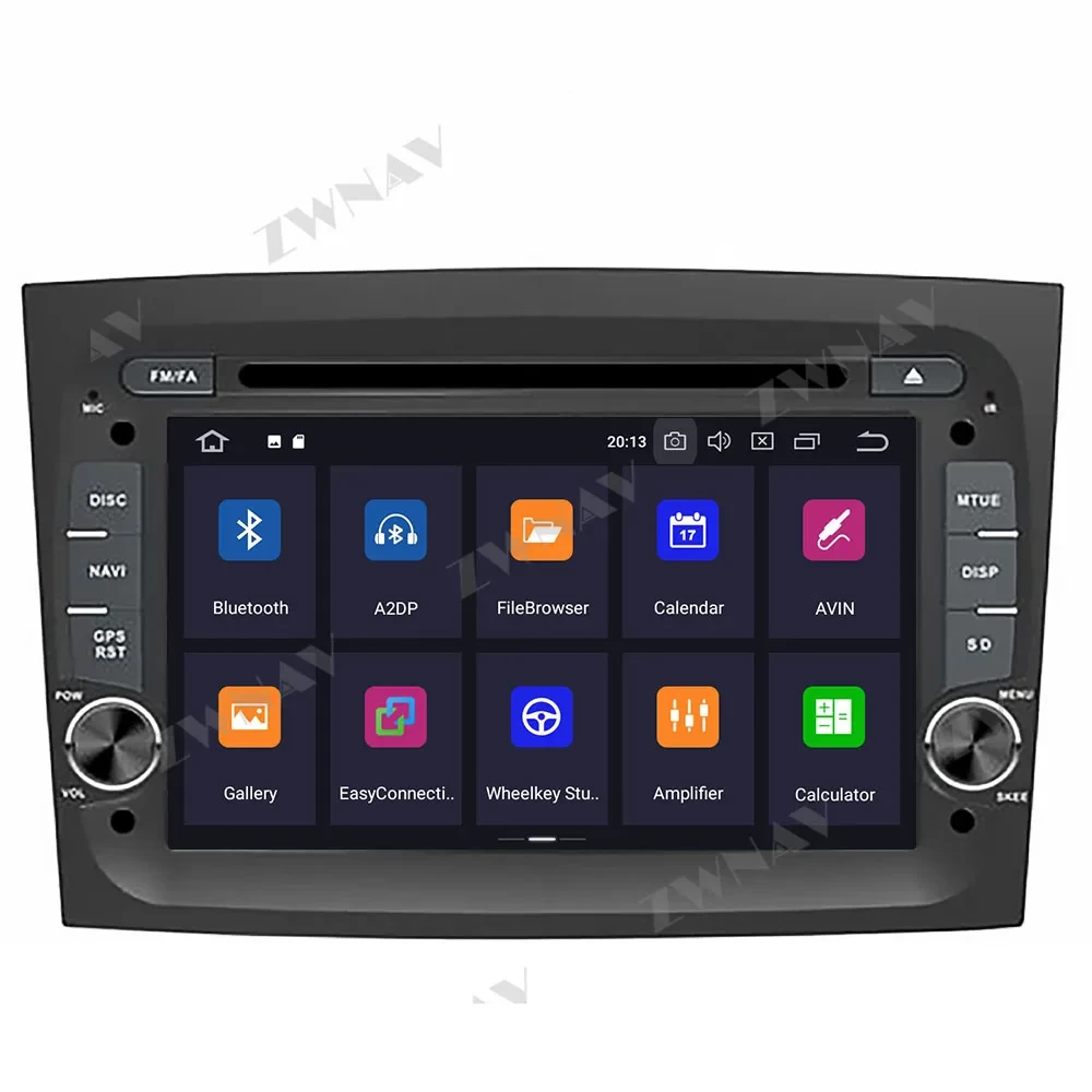 Fiat Doblo (2016-2018) İçin IPS & DSP Destekli Android Multimedya Sistemi