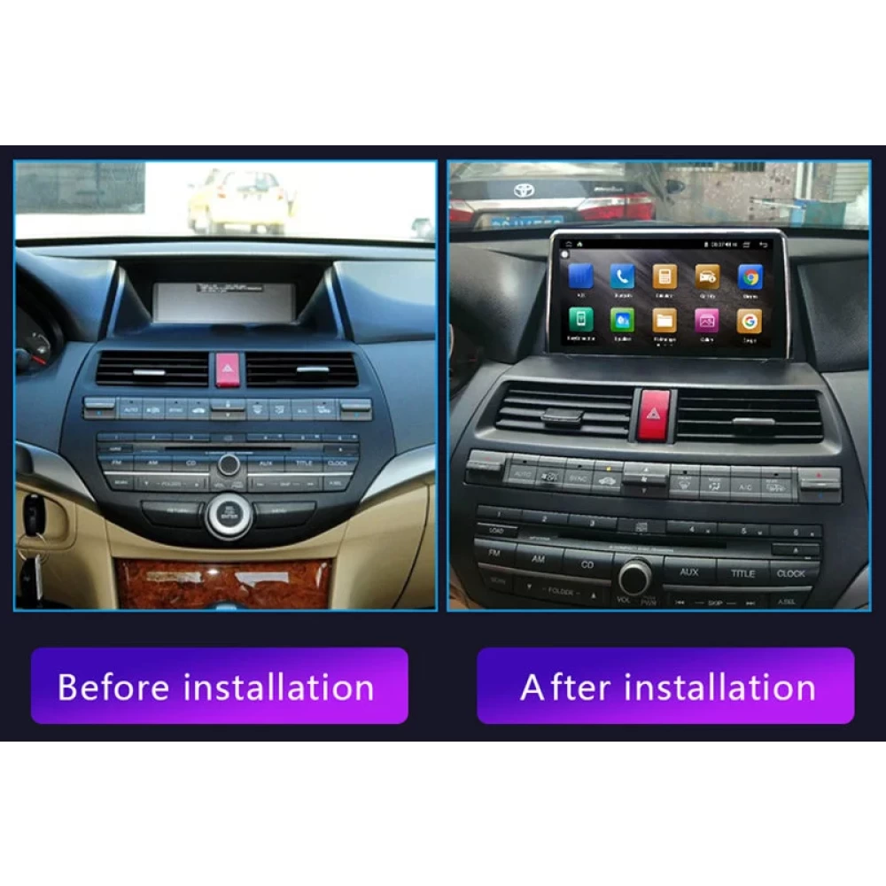 Honda Accord 8 (2008-2013) Uyumlu 9.7 inç Tesla Stili Android 10 Multimedya & Navigasyon Sistemi