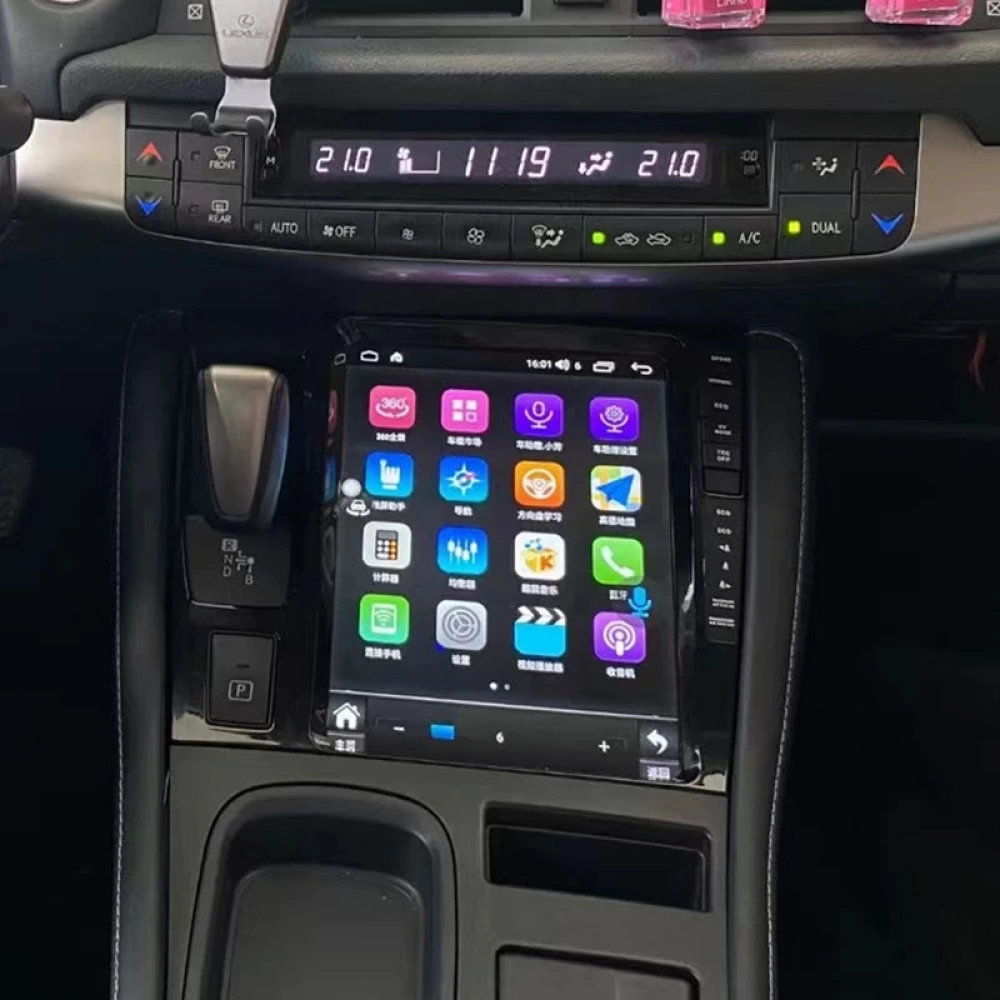 Lexus CT200 / CT200h (2011-2018) Uyumlu 9.7 inç Android 12 Tesla Stil Multimedya Sistemi