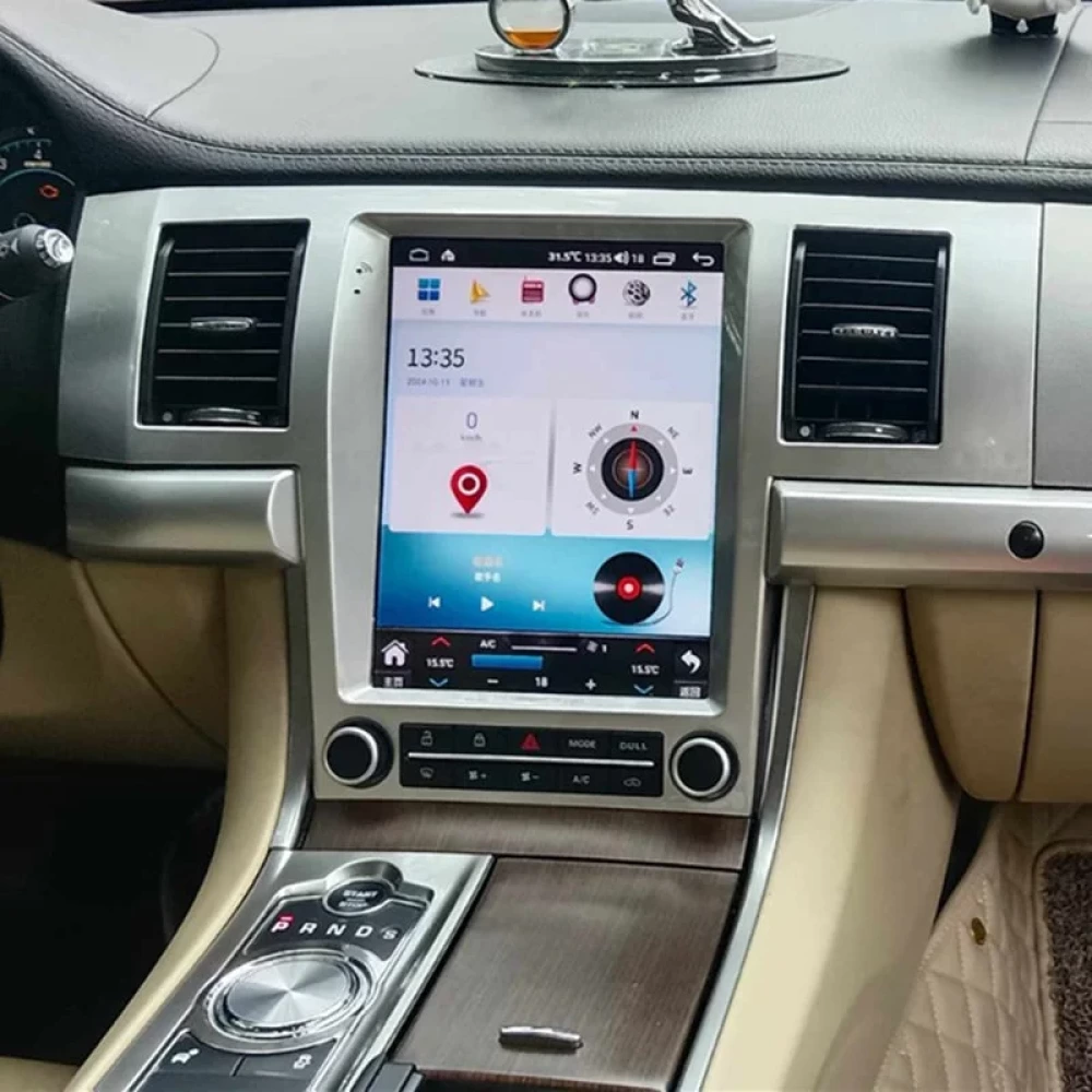 Jaguar XF X250 (2007-2015) Uyumlu 9.7 inç Tesla Stil Premium Android 11 Multimedya Sistemi