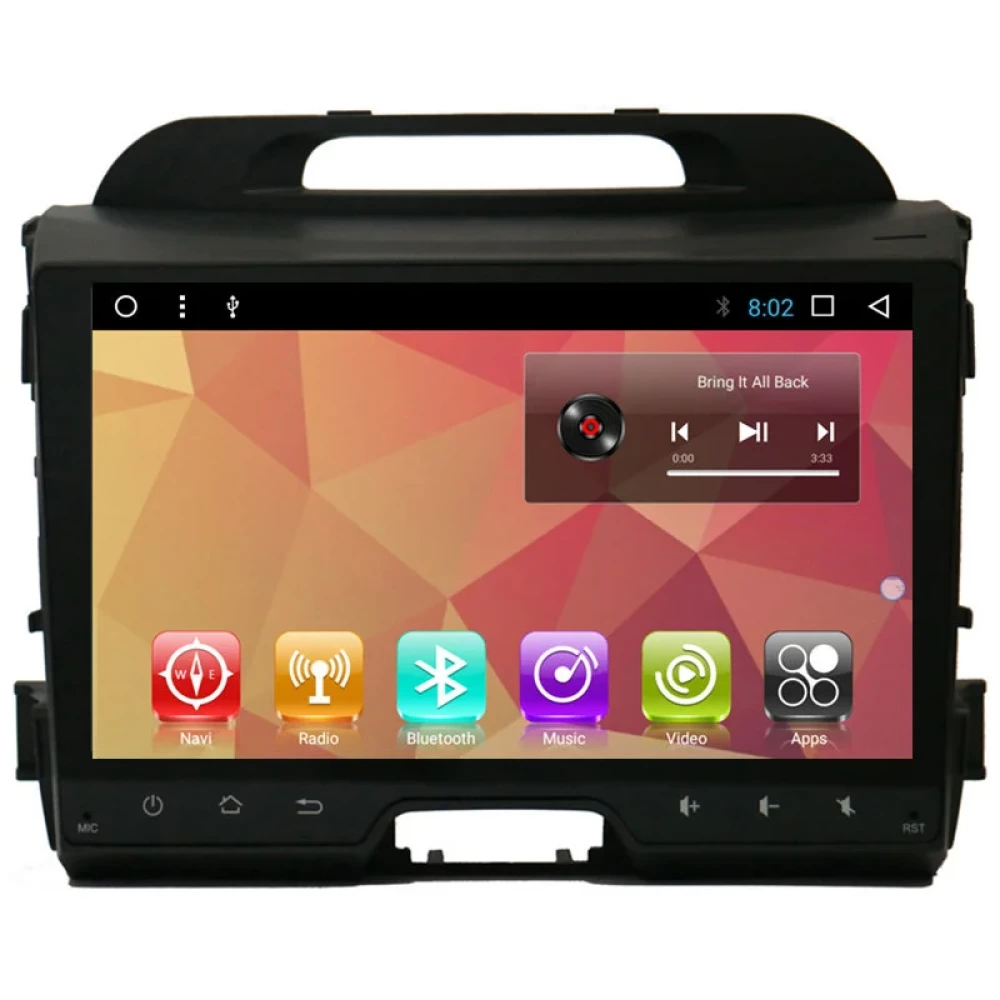 Kia Sportage R (2011-2015) İçin 9 inç Android Multimedya & CarPlay Sistemi