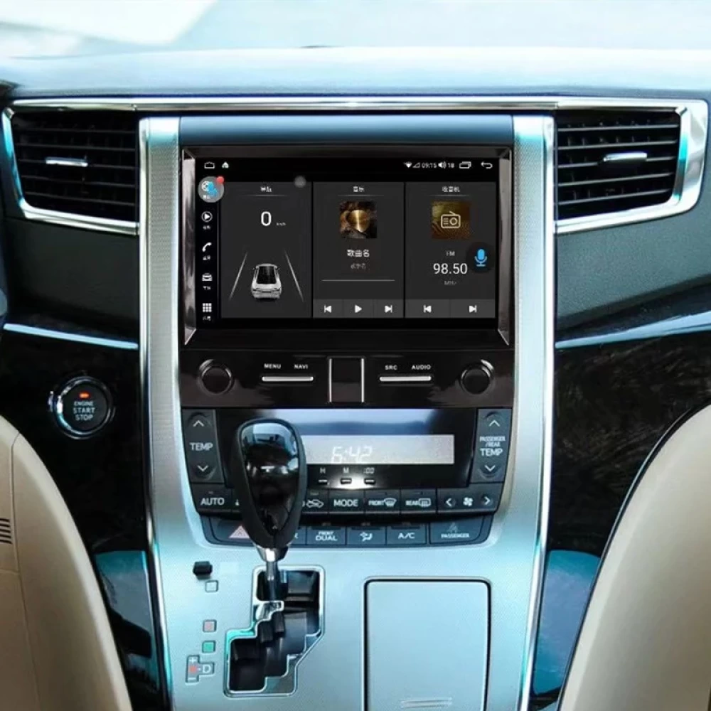 Toyota Alphard A20 (2008-2013) Uyumlu 9 inç Android Multimedya Sistemi