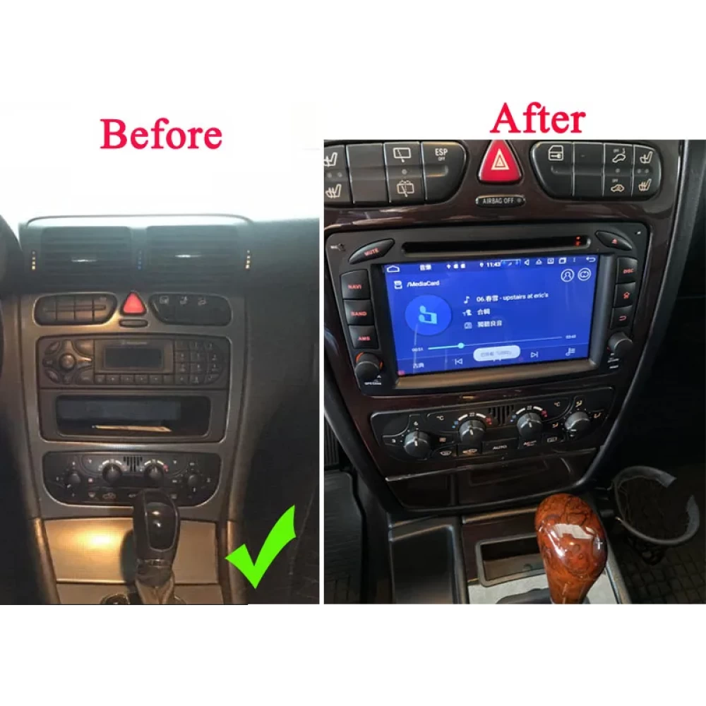 Mercedes-Benz C/CLK/G-Class (W203, W209, W463) İçin Android Multimedya & Navigasyon Sistemi