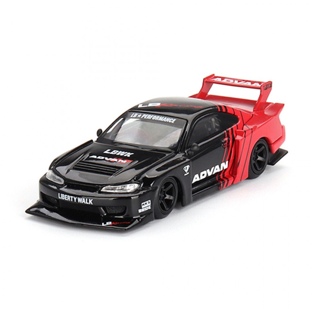 Mini GT 1/64 Nissan LB-Super Silhouette S15 Silvia ADVAN – JDM Efsanesinin Yarış Kostümü