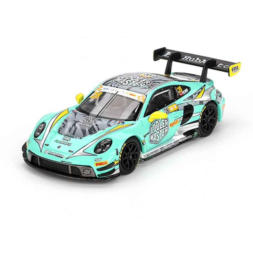 Mini GT 1/64 Porsche 911 GT3 R #28 HubAuto Racing – 70th Macau Grand Prix Diecast