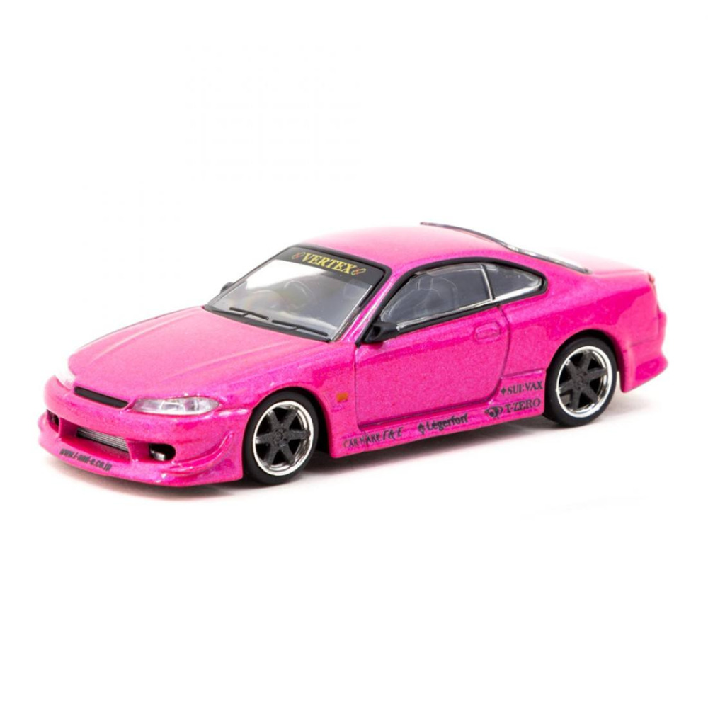 Tarmac Works 1/64 VERTEX Nissan Silvia S15 – Pink Metallic: JDM Dünyasının En Şık Drifterı