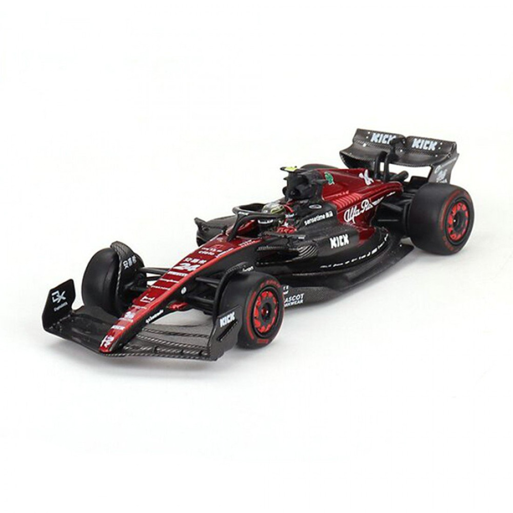 Mini GT 1/64 Alfa Romeo C43 #24 Zhou Guanyu – 2023 Avustralya GP F1 Pisti Vitrininizde