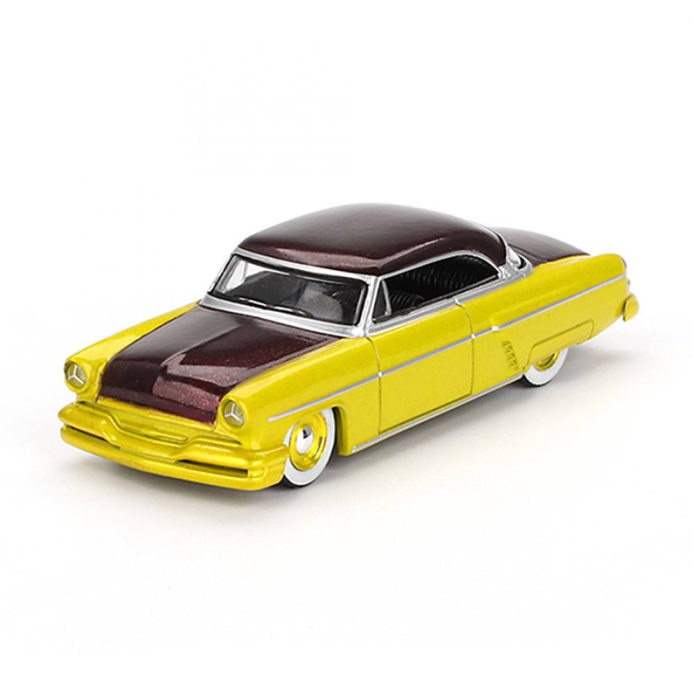 Mini GT 1/64 Lincoln Capri Hot Rod 1954 Lime Yellow – 50'lerin Asi ve Göz Alıcı Ruhu