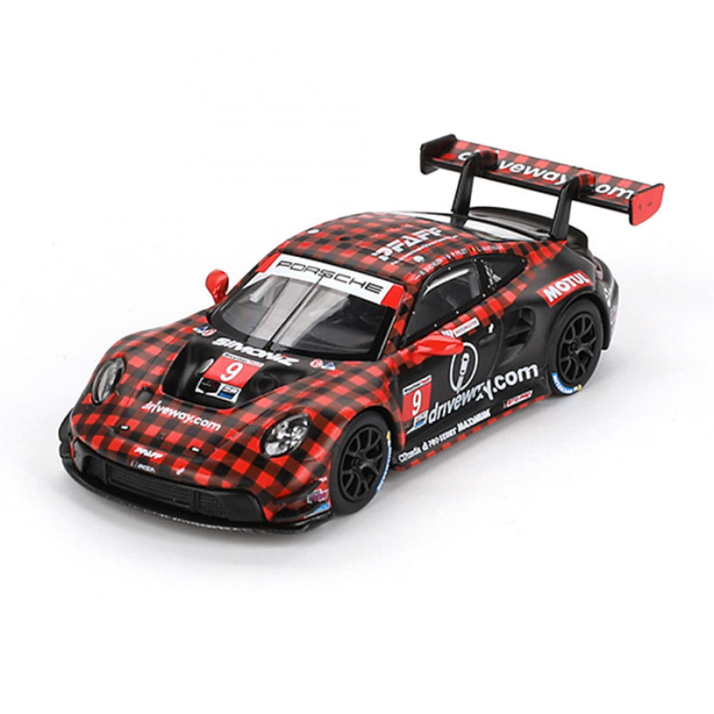 Mini GT 1/64 Porsche 911 GT3 R #9 Pfaff Motorsports – Sebring 12 Saat Galibi