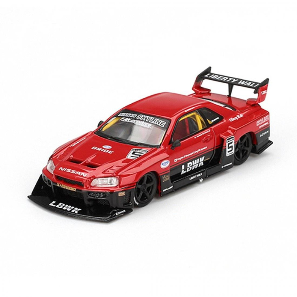 Mini GT 1/64 Nissan LB-ER34 Super Silhouette Skyline ADVAN Diecast – Pistlerin Retro Canavarı