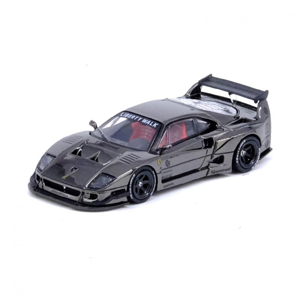 Inno64 1/64 LBWK Ferrari F40 Chrome Black – Sınırları Zorlayan Bir Tasarım Şaheseri