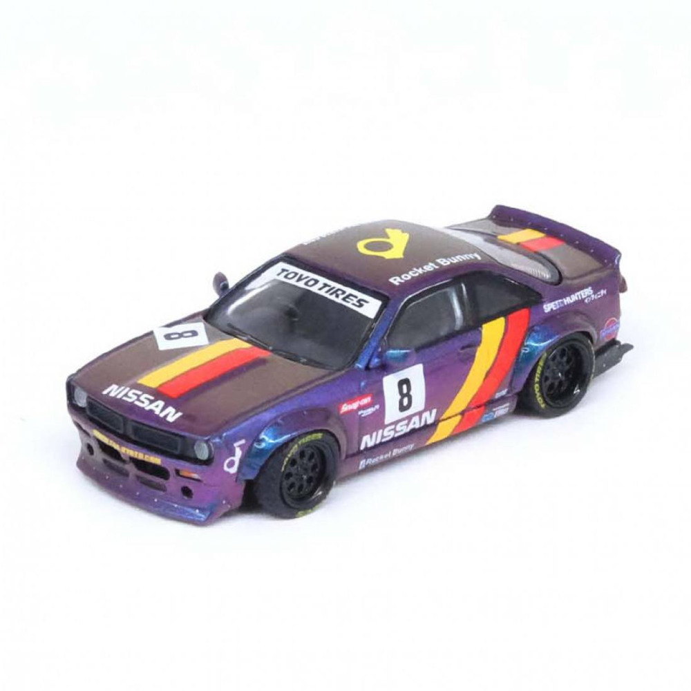 Inno64 1/64 Nissan Silvia S14 BOSS Rocket Bunny Purple Diecast – Drift Dünyasının Asi Yüzü