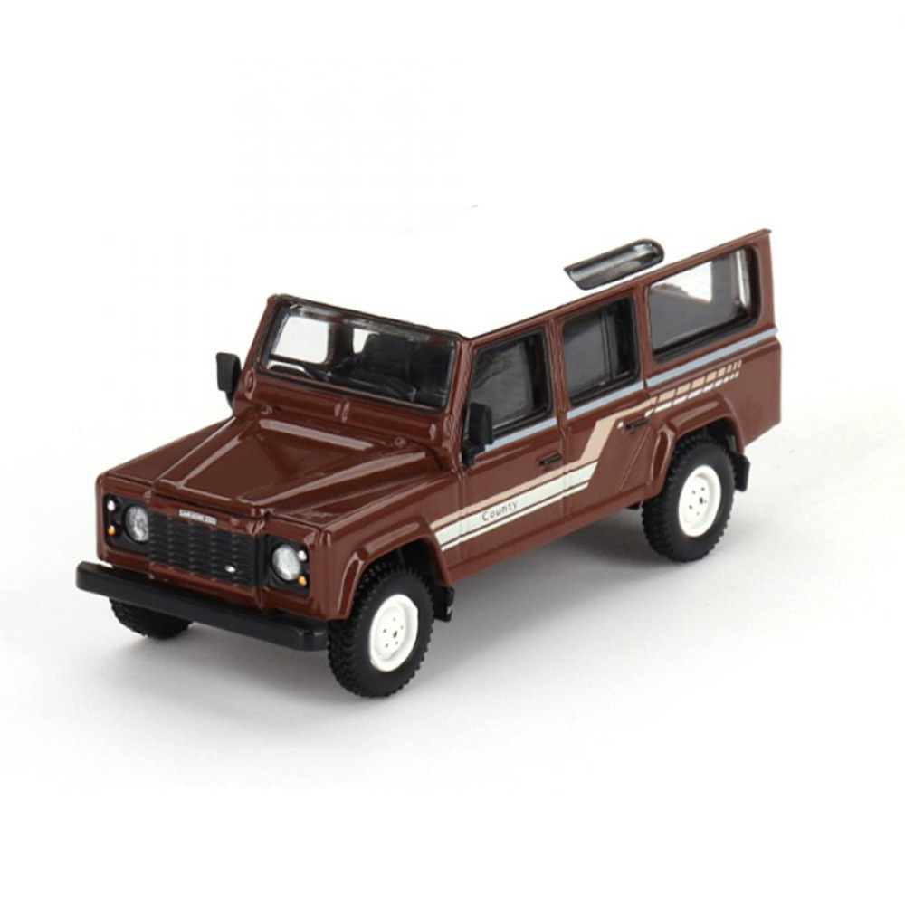 Mini GT 1/64 Land Rover Defender 110 1985 County Station Wagon – Klasik Macera Ruhu