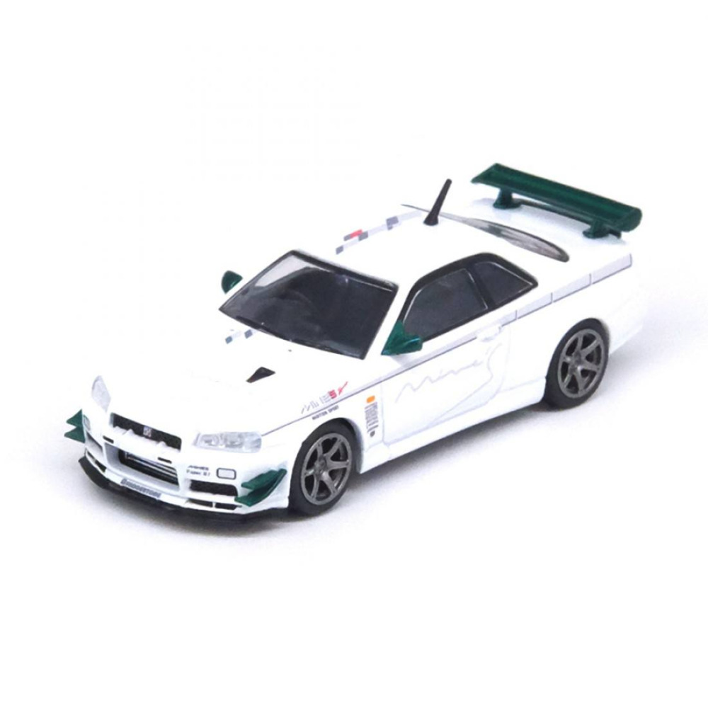 Inno64 1/64 Nissan Skyline GT-R R34 V-SPEC Tuned by MINE'S – JDM Dünyasının En Saf Hali