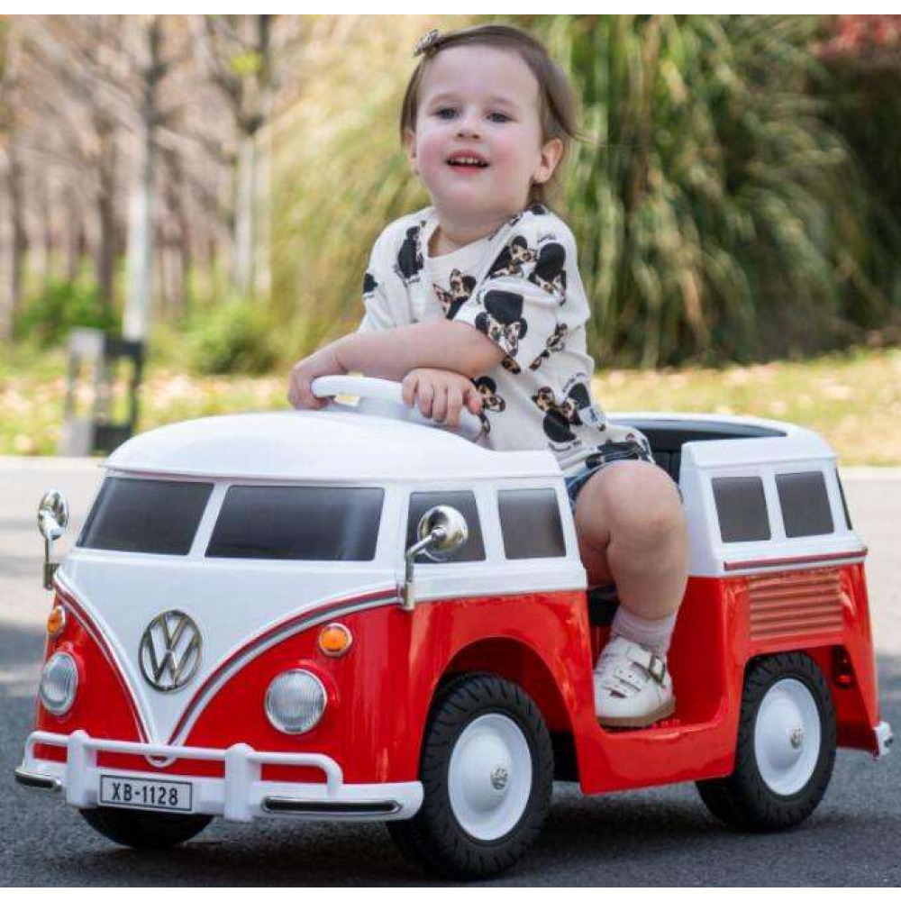 Volkswagen T1 (Transporter) Lisanslı 12V Çocuk Akülü Nostaljik Karavan