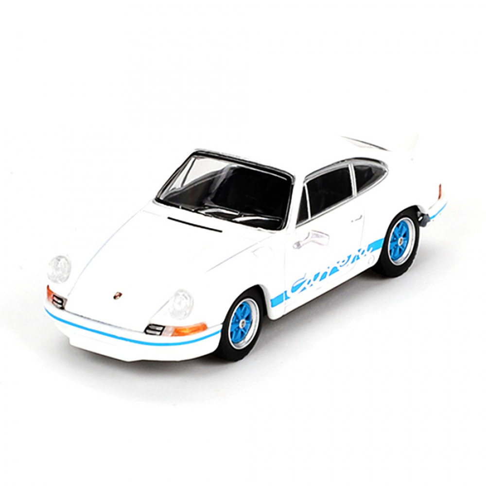 Mini GT 1/64 Porsche 911 Carrera RS 2.7 Grand Prix White with Blue Livery – Bir Safkanın Doğuşu