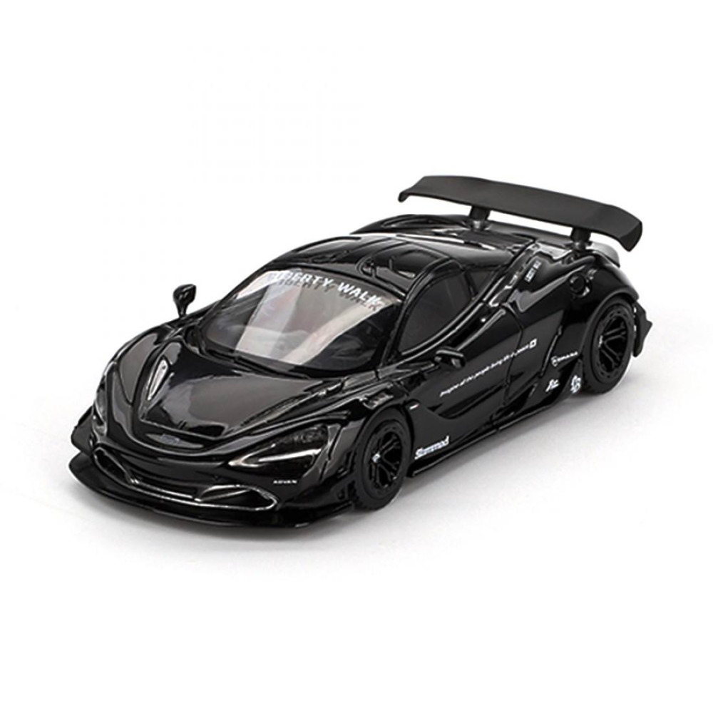 Mini GT 1/64 McLaren 720S LB-Works Black Diecast – Geniş Gövde ve Siyahın Asaleti
