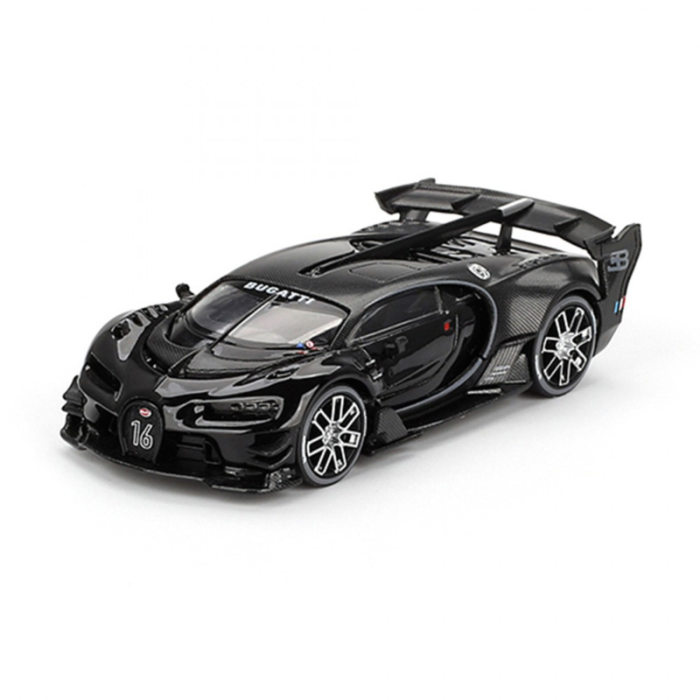 Mini GT 1/64 Bugatti Vision Gran Turismo Black – Geleceğin Yarış Teknolojisi Vitrininizde