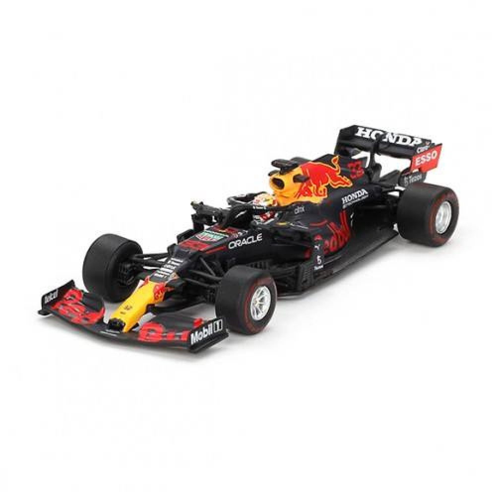 Mini GT 1/64 Red Bull RB16B #33 Max Verstappen 2021 Abu Dhabi GP Winner – Şampiyonluğun İkonik Anı Diecast