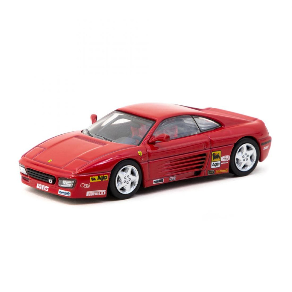 Tarmac Works 1/64 Ferrari 348 Challenge Presentation Diecast – 90'ların Yarış Genetiği