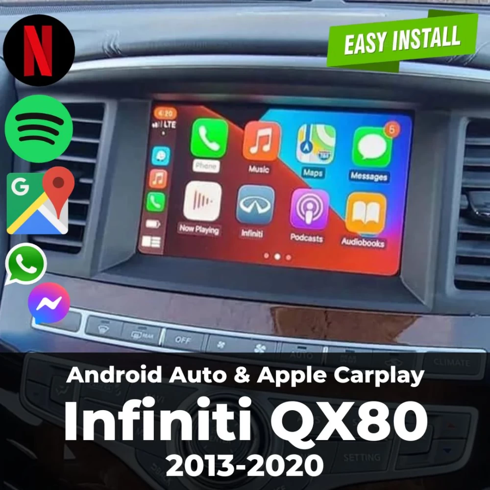 Infiniti QX80 Apple Carplay ve Android Upgrade Modül 2013-2020
