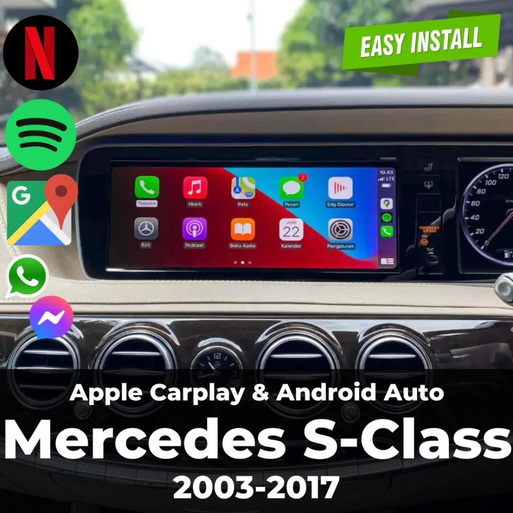 Mercedes Benz S-Class Apple Carplay ve Android Upgrade Modül 2003-2017