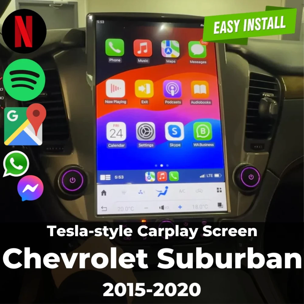 Chevrolet Suburban Tesla Ekran 2015-2020