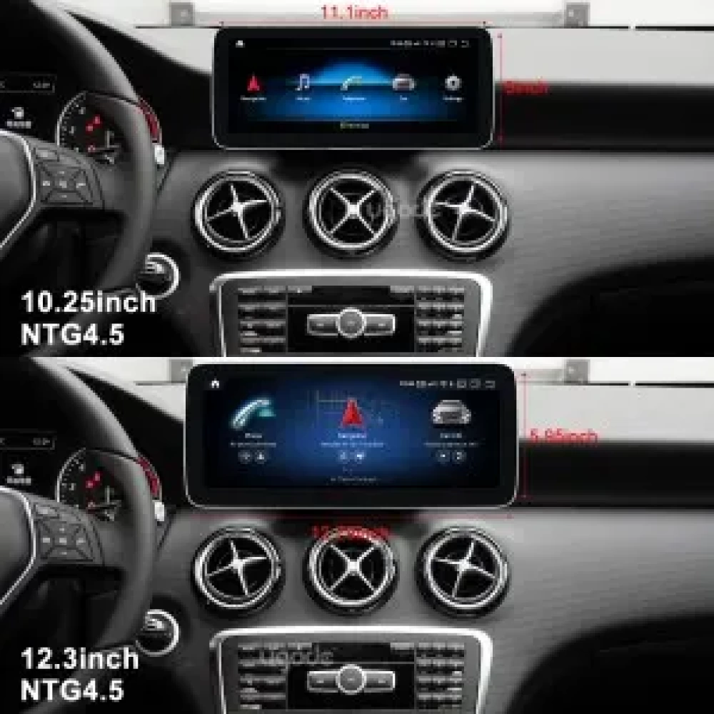 Mercedes Benz GLA/CLA/A W176 W117 X156 12.3 inch - CarPlay - Android - GPS Navigasyon - Multimedya Ekran 2012-2019