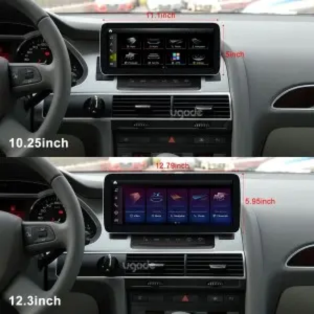 Audi A6 12.3 inch - CarPlay - Android - GPS Navigasyon - Multimedya Ekran 2005-2011