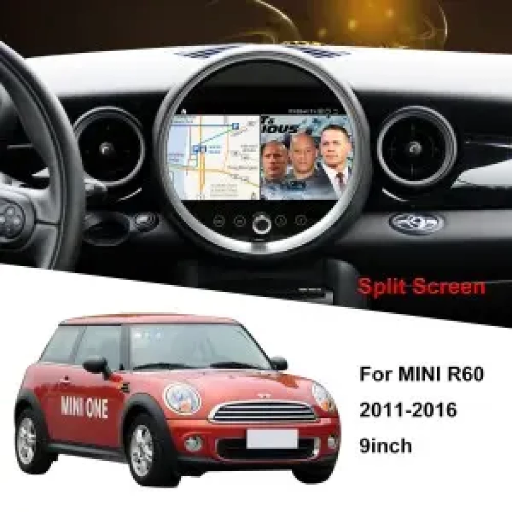 MINI Cooper S R60 9 inch - CarPlay - Android - GPS Navigasyon - Multimedya Ekran 2011-2016