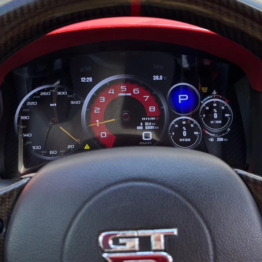 Nissan GT-R R35 (2008-2016) İçin Dijital Hayalet Ekran Gösterge Paneli Yükseltme Kiti