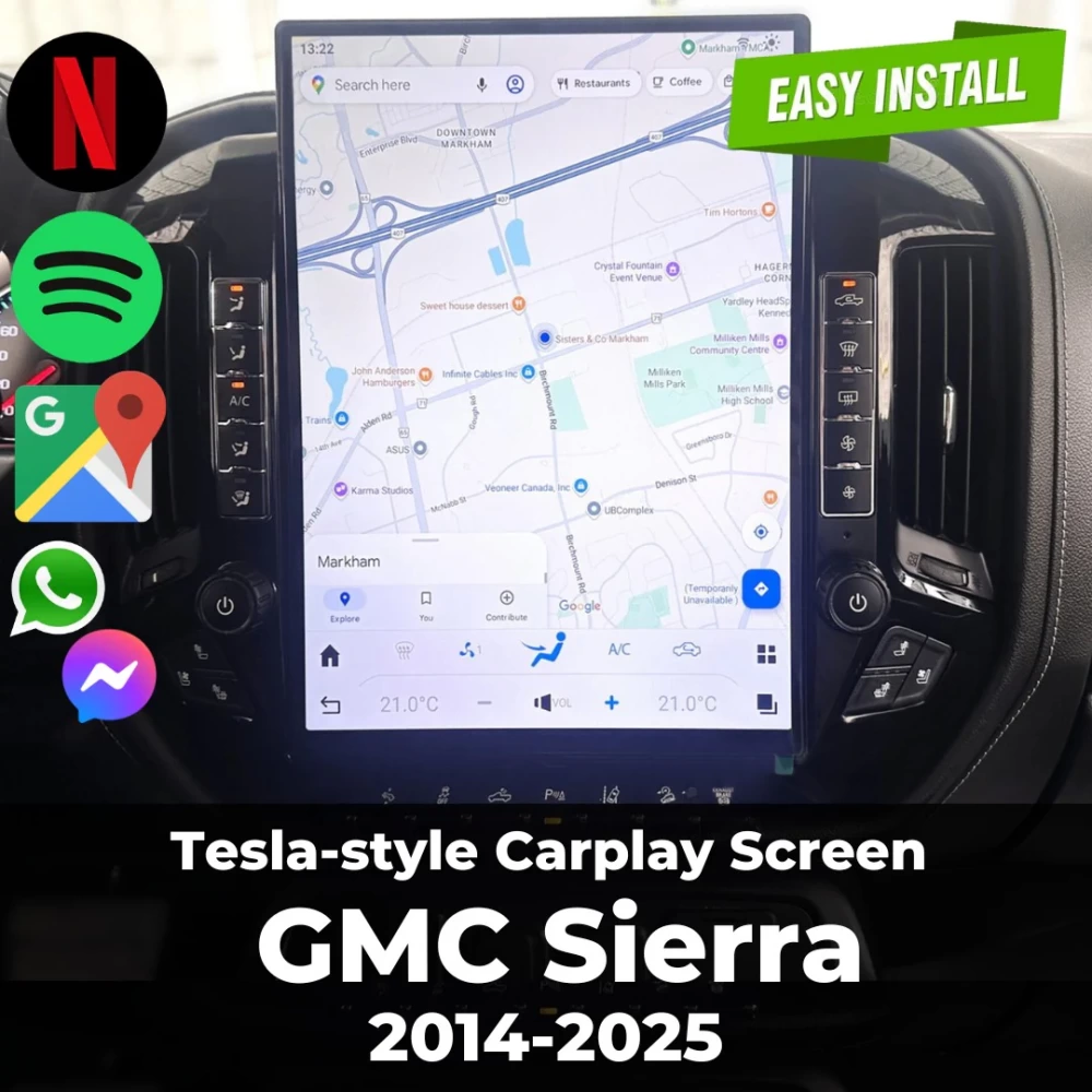 GMC Sierra Tesla Ekran 2014-2025