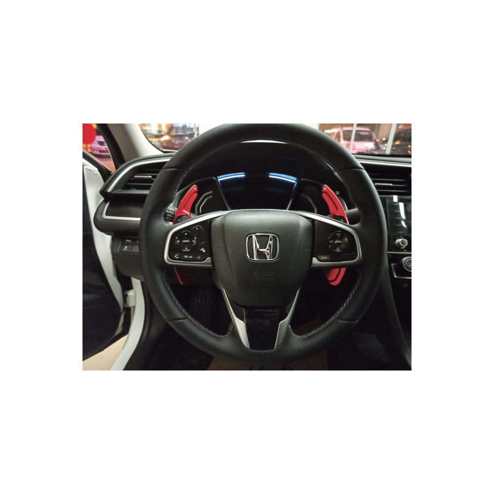 Honda civic fc5 uyumlu direksiyon f1 vites kulakçık paddle shift knob kırmızı
