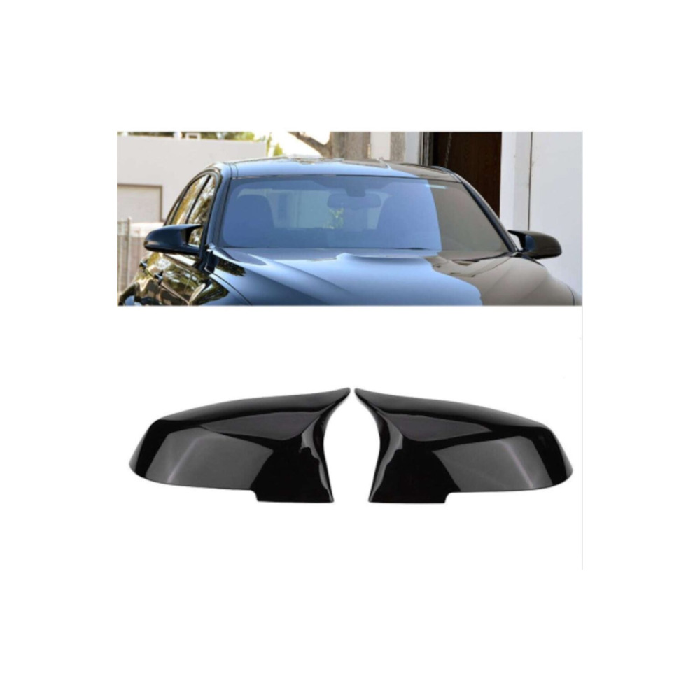  Bmw F20-F30 İçin Uyumlu Uyumlu Yarasa Ayna Kapağı Piano Black