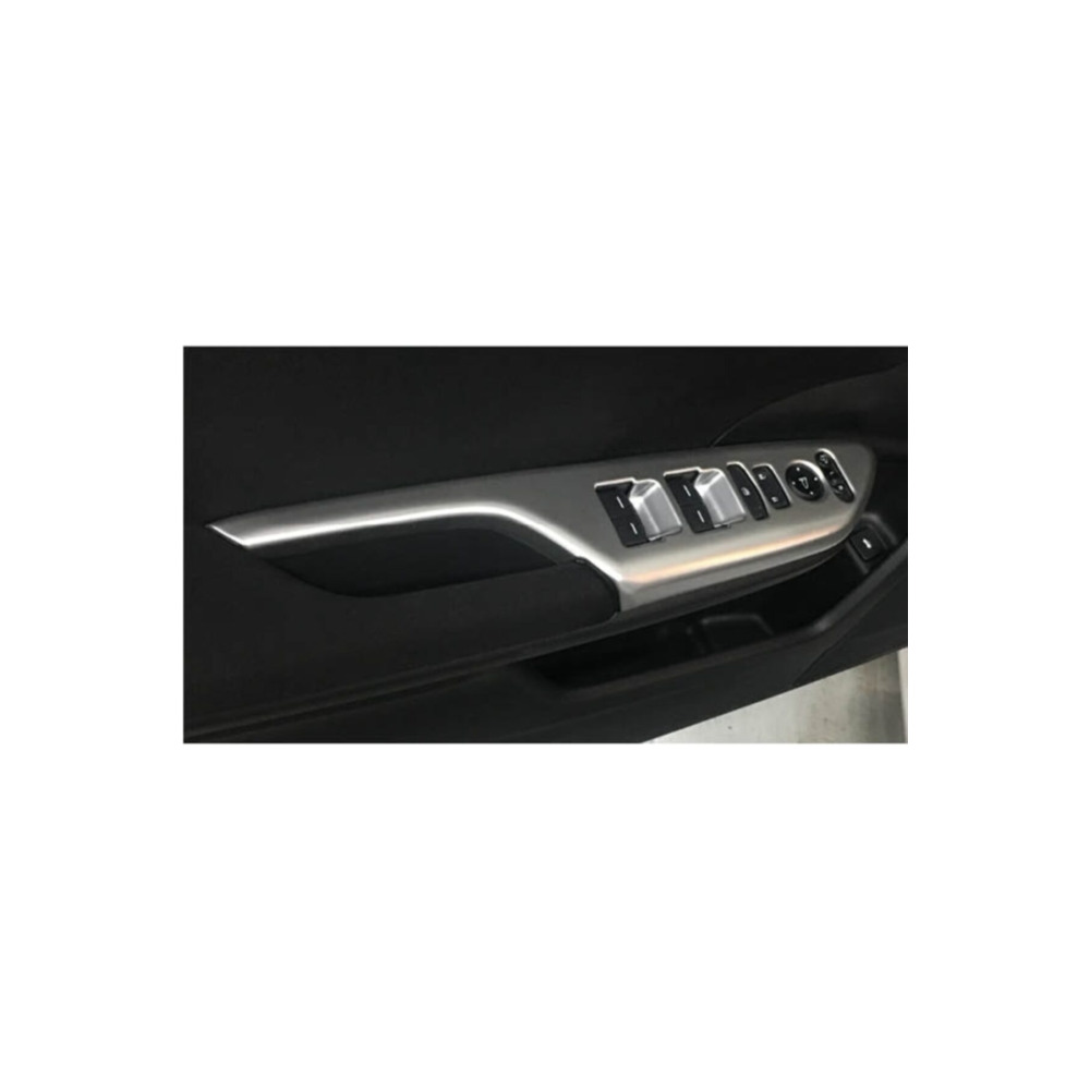 Honda Civic İçin Uyumlu Kapı Kolçak Kontrol Panel Kaplaması 2016-2019 Fc5 Silver Gri