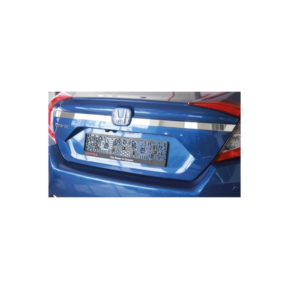 Honda Civic İçin Uyumlu Krom Bagaj Logo Çıtası Fc5 2 Parça