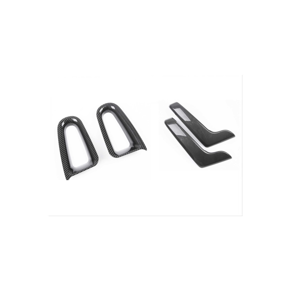 Mercedes A Serisi 2019+ İçin Uyumlu W177 İç Kapı Kolu ve Kolçak Kaplama Karbon Kaplama