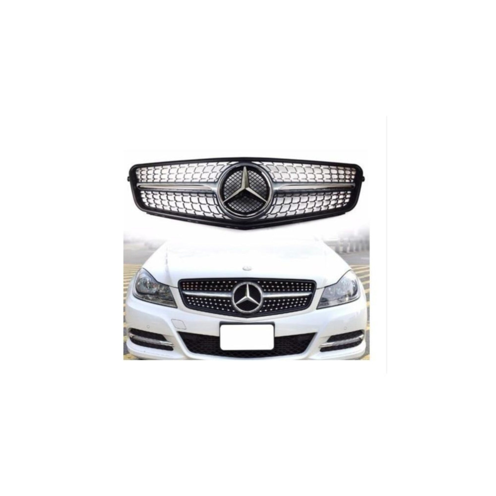 Mercedes W204 İçin Uyumlu Diamond Amg Ön Panjur Izgara Seti 2007 -2012