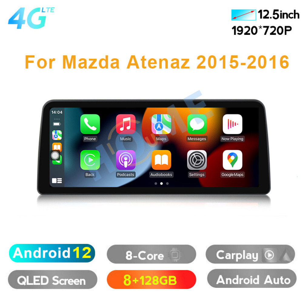 Mazda 6 10.25 inch Android 13 - CarPlay - Android - GPS Navigasyon - Multimedya Ekran 2015-2016