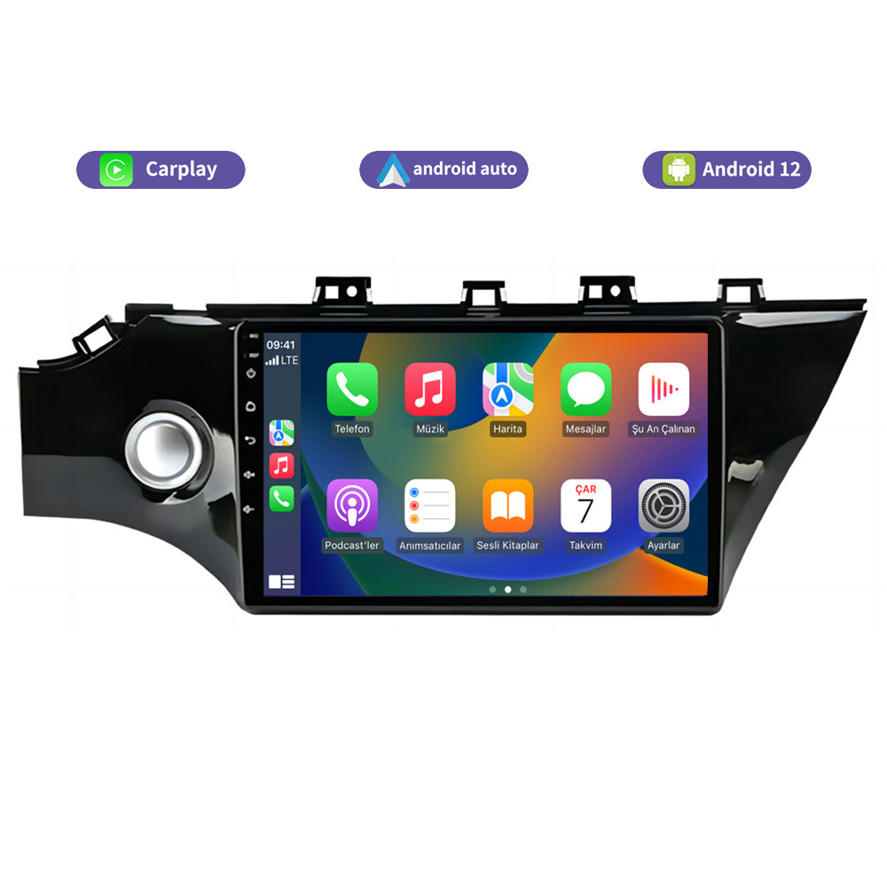 Kia Rio 9 inch Android 14 - CarPlay - Android - GPS Navigasyon - Multimedya Ekran 2017-2019
