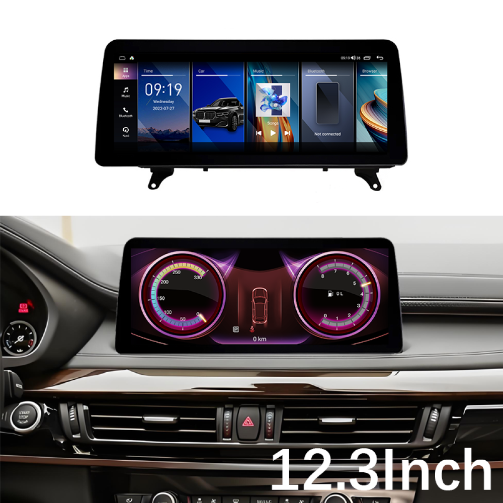 BMW X5 X6 F15 F16 10.25/12.5 inch Android 14 - CarPlay - Android - GPS Navigasyon - Multimedya NBT Ekran 2014-2018