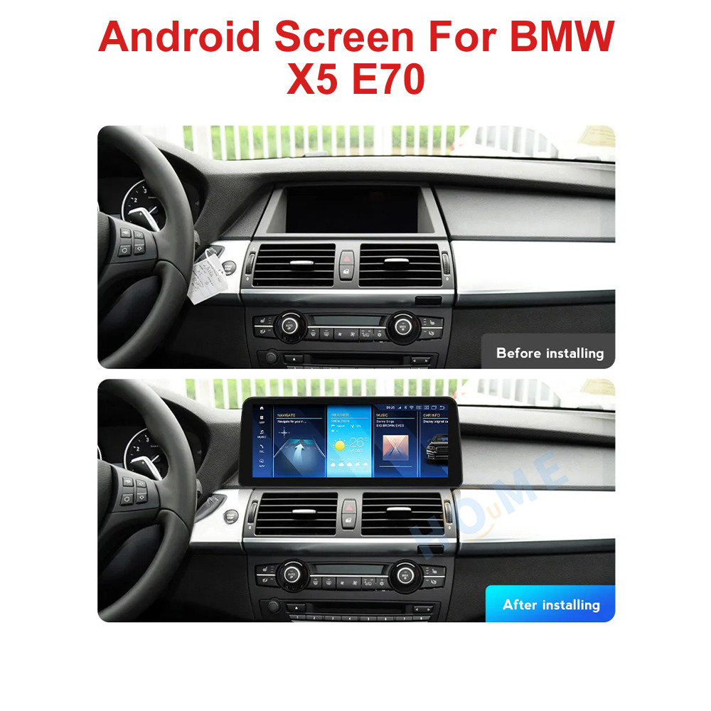 BMW X5 E70 F15 / X6 E71 F16 10.25/12.5 inch Android 13 - CarPlay - Android - GPS Navigasyon - Multimedya NBT Ekran 2007-2017