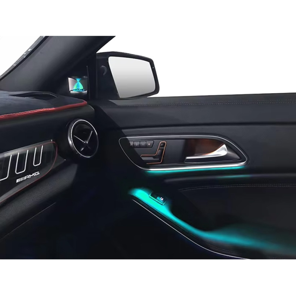 Mercedes CLA W117 Tweeter Hoparlör - 12 Renkli Kum Saati Tasarım Ortam Ambiyans Işığı