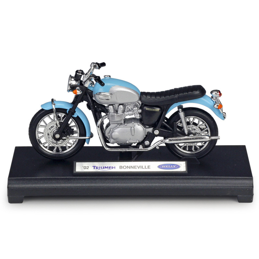 Welly 1/18 2002 Triumph Bonneville Diecast İngiliz Klasiğinin Modern Yorumu