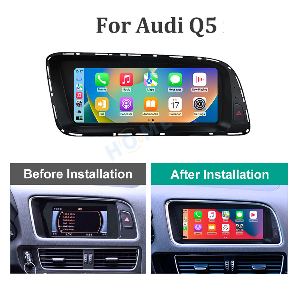 Audi Q5 8.8 inch Android 13 - CarPlay - Android - Google Play Store - GPS Navigasyon - Multimedya Ekran 2009-2017