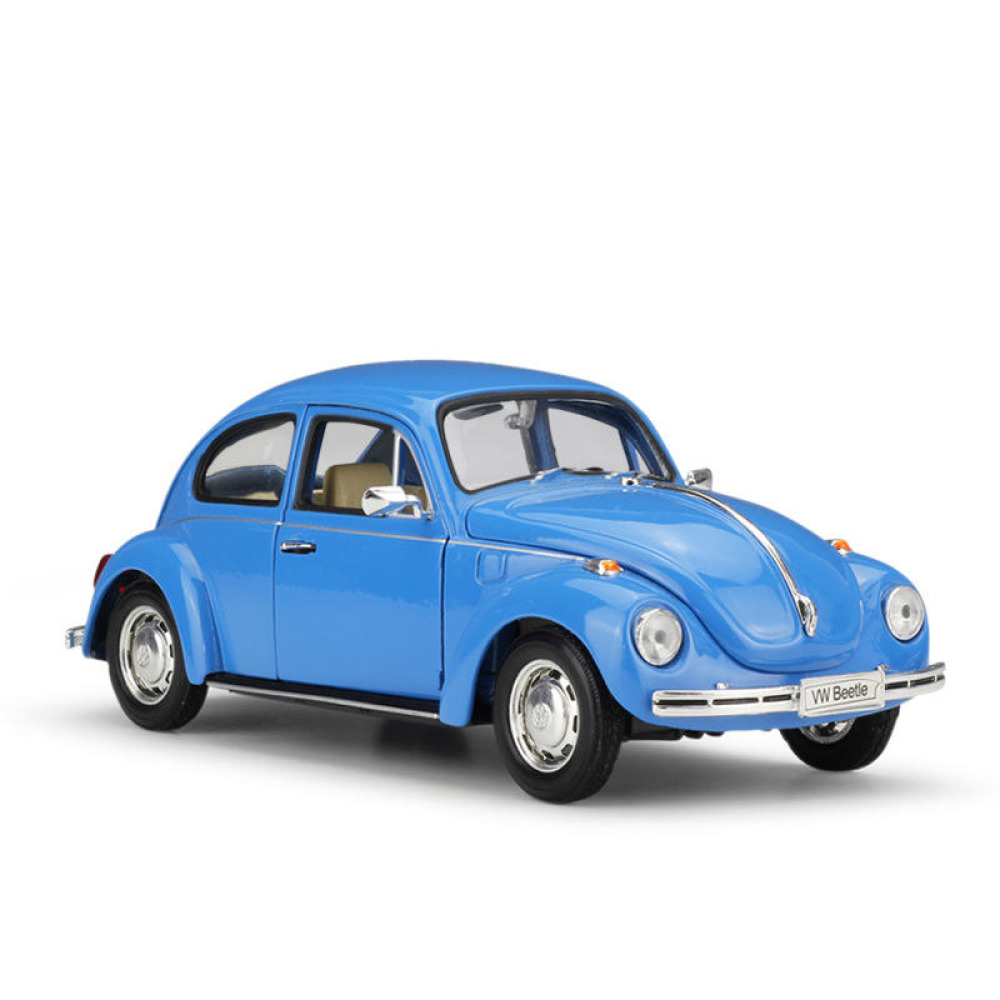 Welly 1/24 Volkswagen Beetle Diecast Otomobil Dünyasının En Sevilen Gülen Yüzü ve Zamansız Klasik