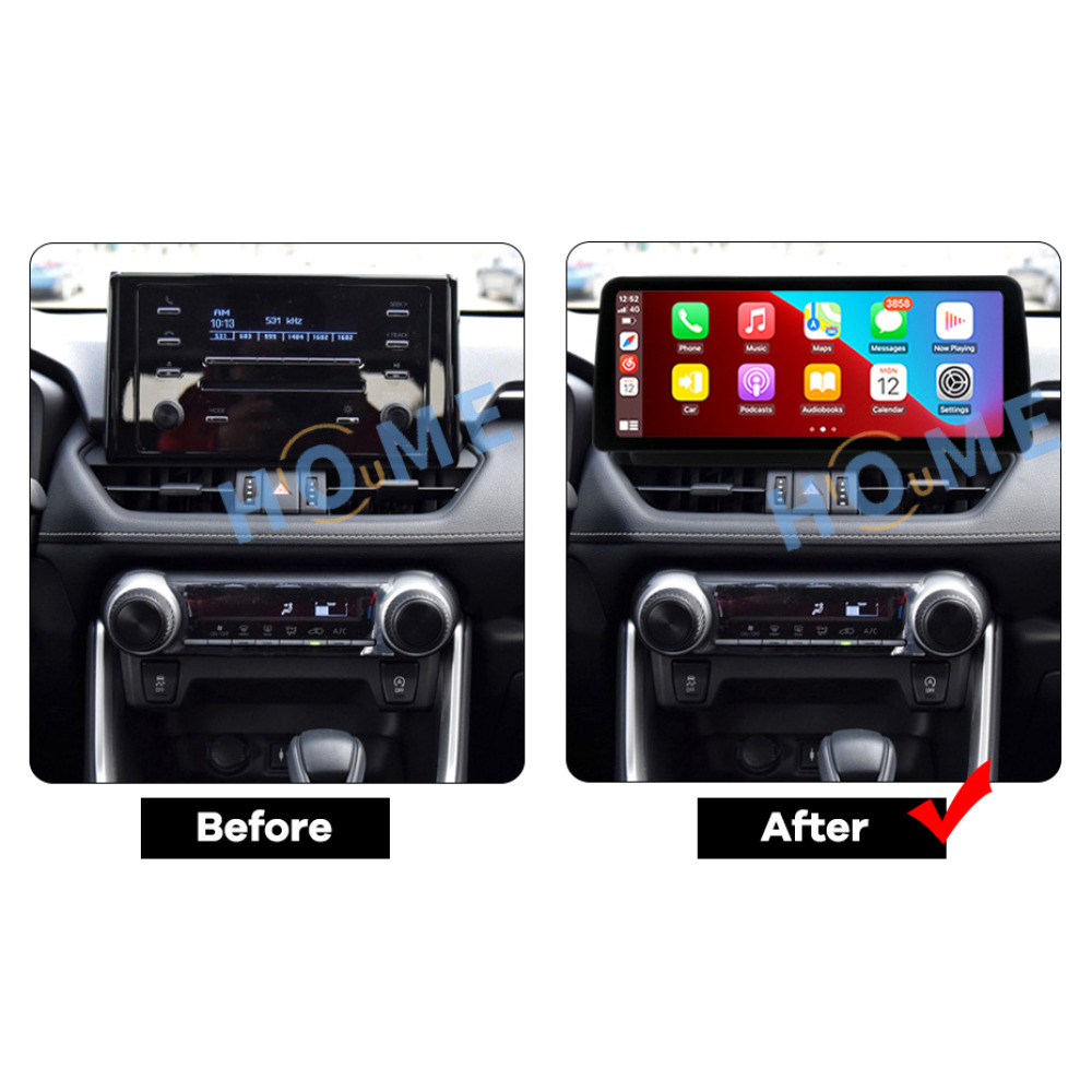 Toyota RAV4 12.5 inch Android 12 - CarPlay - Android - GPS Navigasyon - Multimedya Ekran 2020+