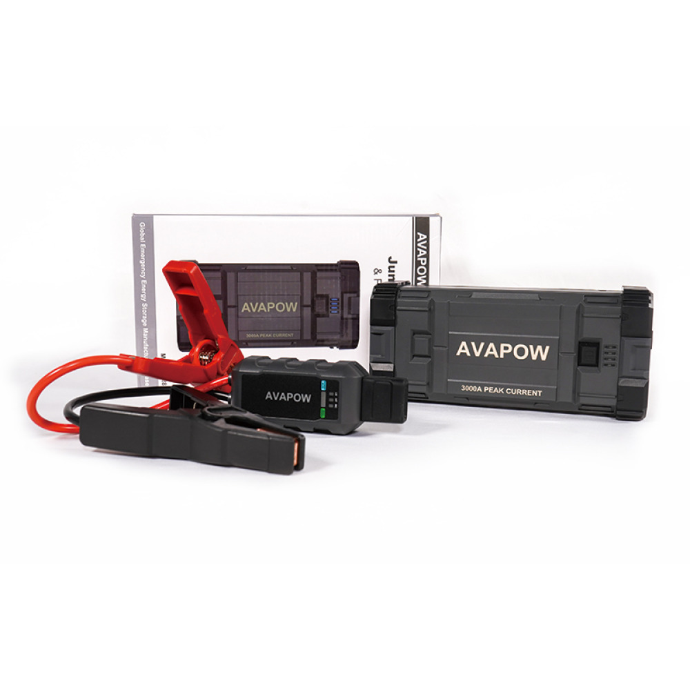 AVAPOW A28 Profesyonel Taşınabilir Araç Takviye Cihazı (Jump Starter) & 16000mAh Power Bank