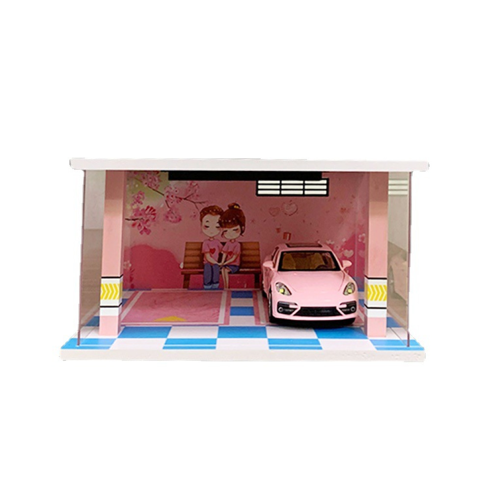 1/24 Ölçekli LED Aydınlatmalı İkili VIP Garaj Sahnesi – Diecast Koleksiyonunuz İçin Estetik ve Teknoloji