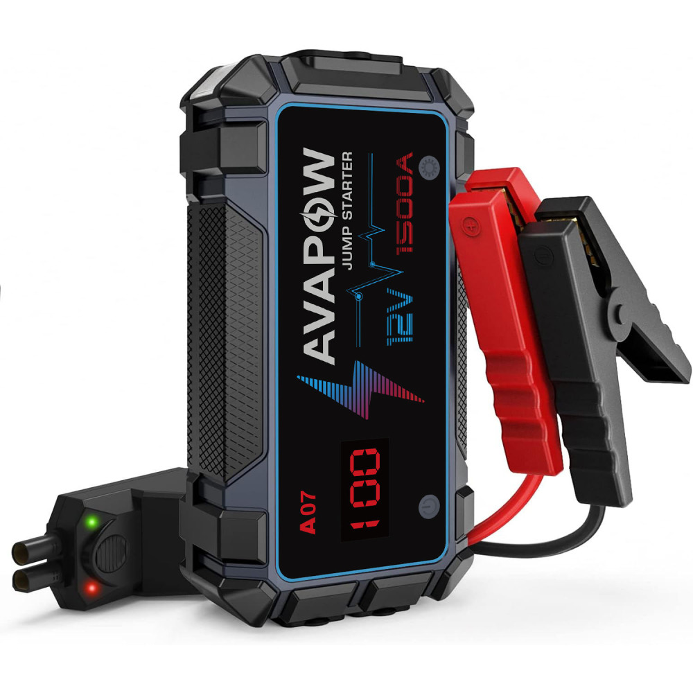 AVAPOW A07 Ultra-Kompakt Araç Takviye Cihazı (Jump Starter) & 8000mAh Power Bank